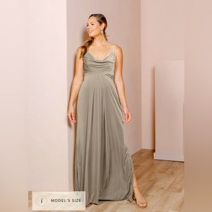 Revelry Maternity Sky Velvet Dress